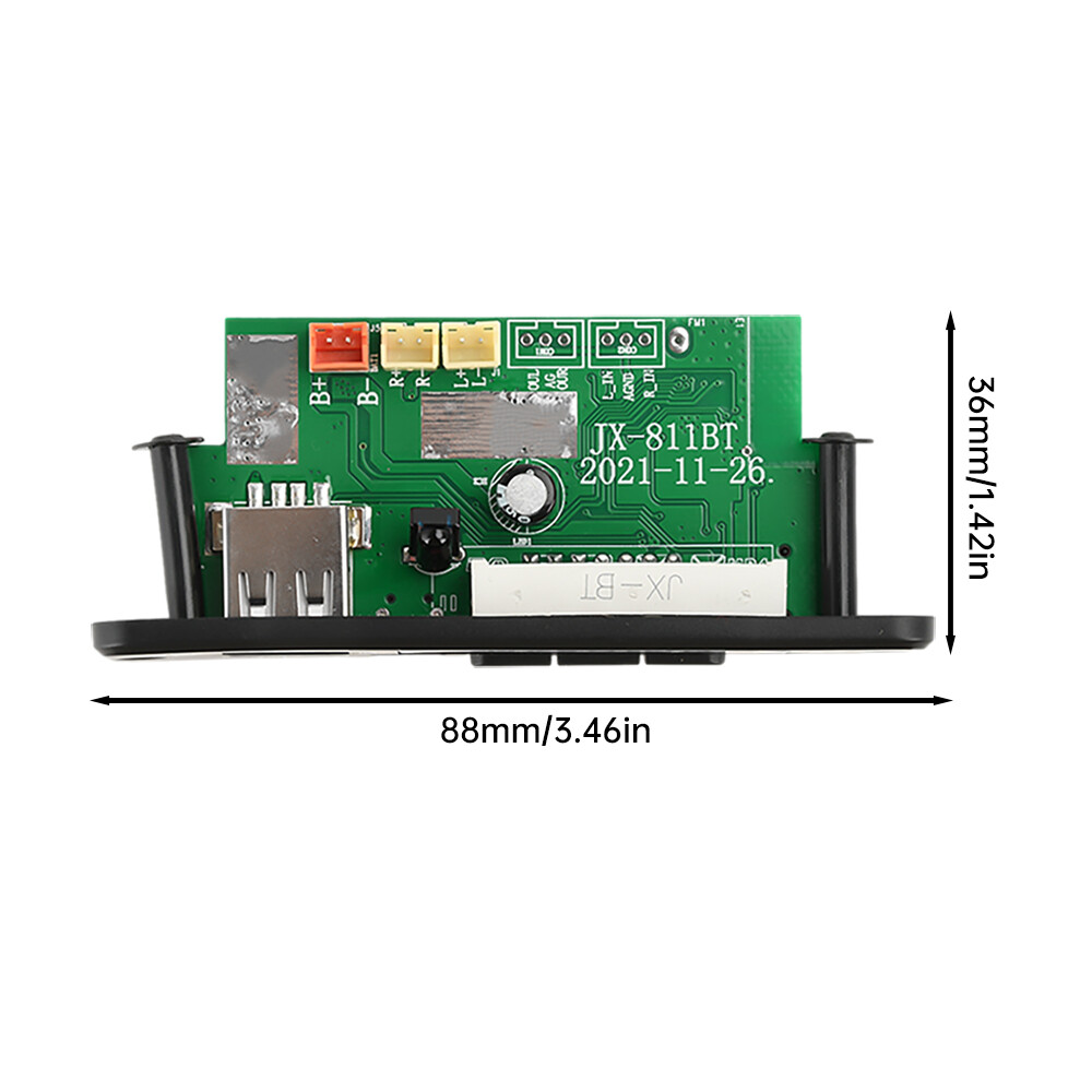 2*20W Amplifier Stereo DIY MP3 Decoder Board Bluetooth 5.0 Car FM Radio Module