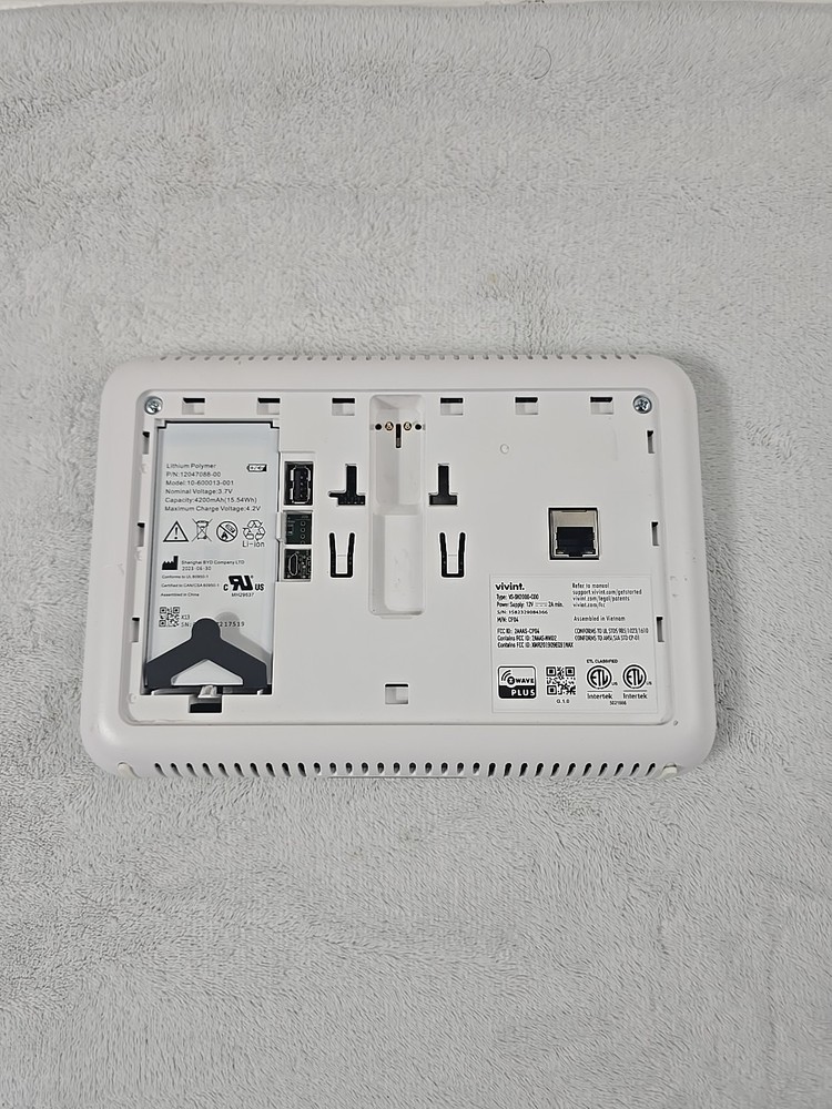 Vivint Smart Hub 2nd Gen Control Panel Replacement VS‑SH2000‑C00. UNTESTED