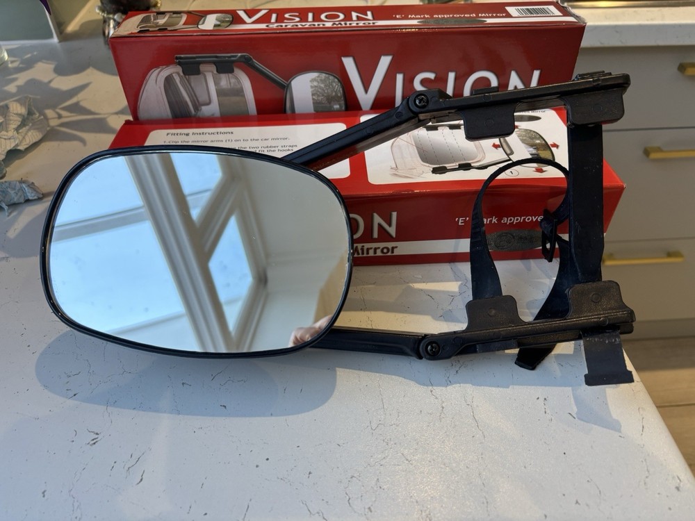 Vision Caravan Mirror E Mark Approved 2x Boxes 2x Mirrors Used Once