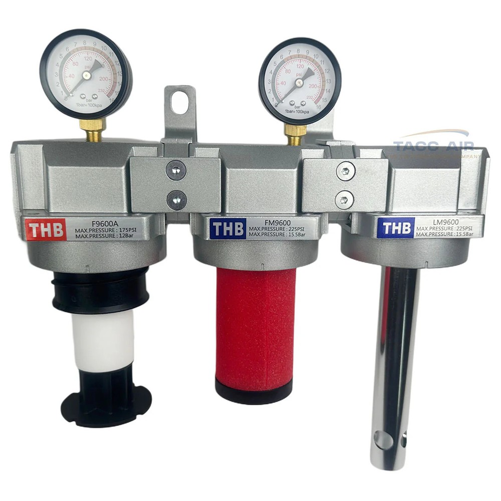 3/4" Compressed Air Inline Filter Desiccant Dryer Moisture Separator Trap System