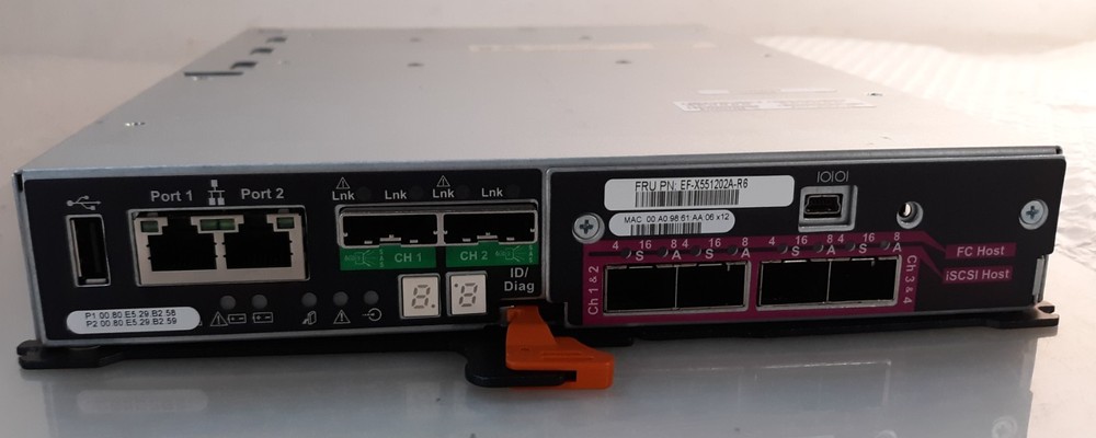 NetApp EF-X551202A-R6 910406-020 Controller Module NO CPU & RAM