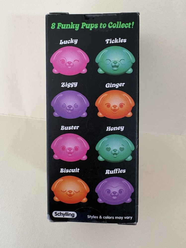 Schylling Nee Doh Funky Pup Squeeze Ball Squeezable Multicolor