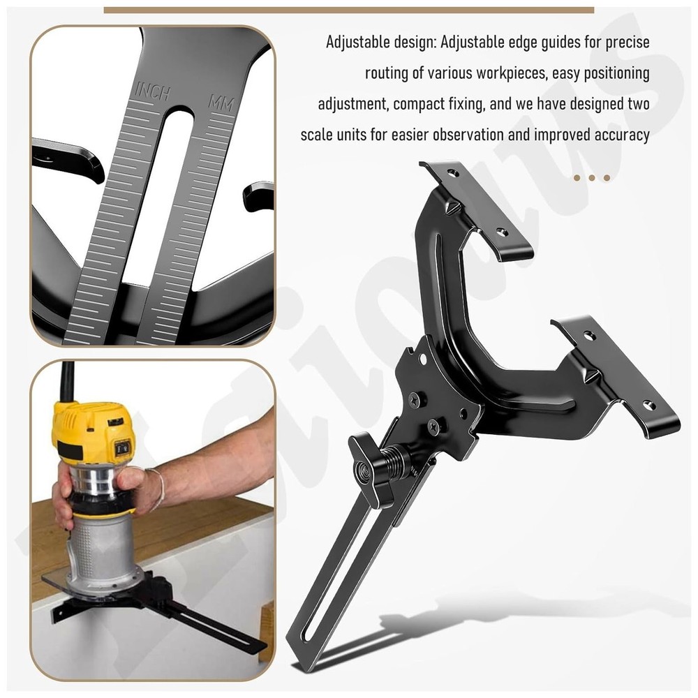 DNP618 Edge Guide for Fixed Base Compact Router,Compatible With DEWALT DWP611 R