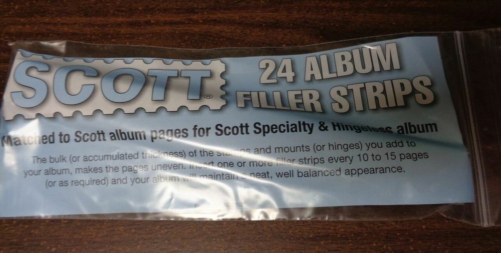 Scott Specialty / National 2 post Binder Filler / Spacer Strips # ACC105 Pack 24