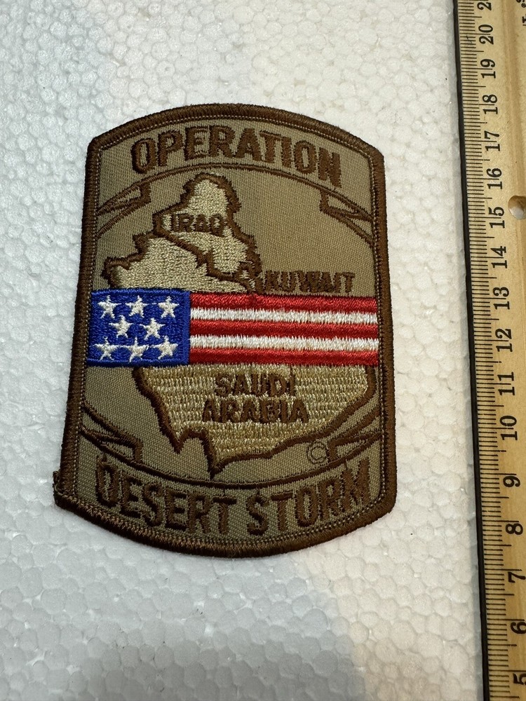 US Army Operation Desert Storm 4" Square Patch