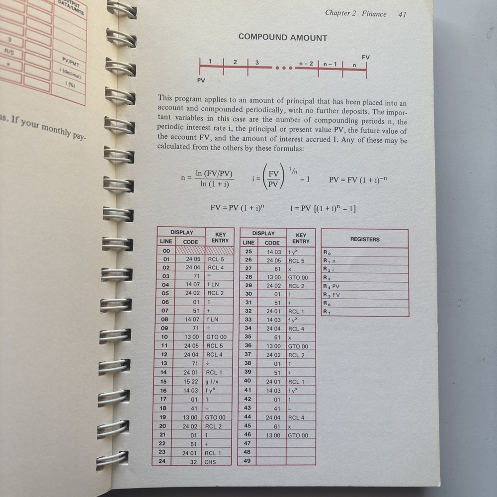 VTG Hewlett Packard HP-25 Applications Programs 1975 Manual