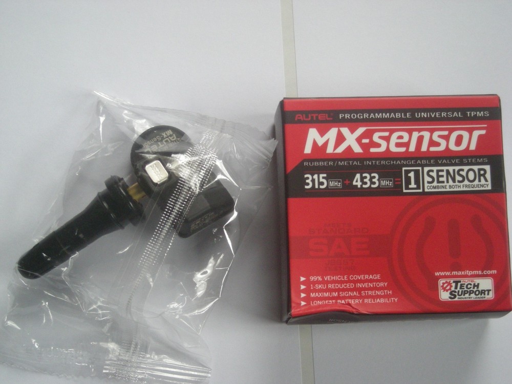 Autel TPMS Sensor MX-Sensor 315MHz + 433MHz Programmable Universal Rubber Valve