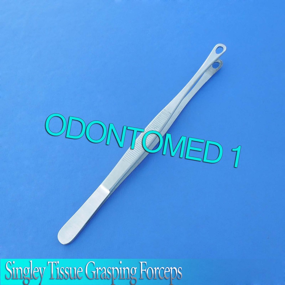 Singley Tissue Grasping Forceps 9" With Serrated Jaws Surgical Instruments