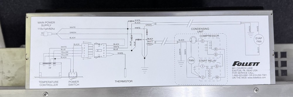 Follett 00105056 LOWER FRONT PANEL MODEL REF 5