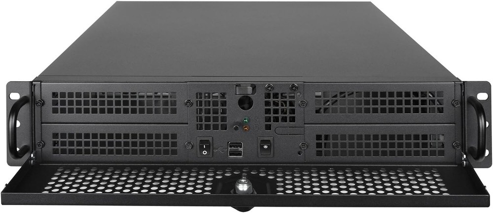 SilverStone Technology 2U ATX Rackmount Server Case with Dual 5.25" Bays (RM201B