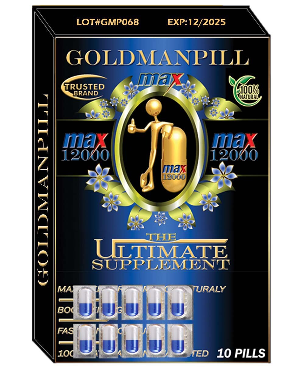 Go Goldman, Natural Male Enhancement Pill GUARANTEED POWERFUL ERECTION 10 Pills