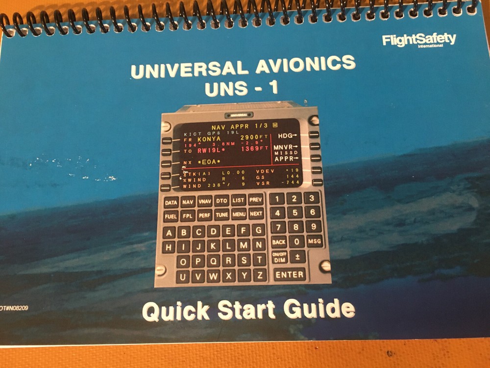 Universal Avionics UNS-1 Quick Start Guide