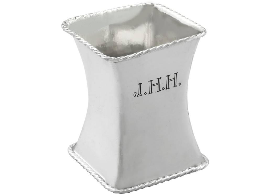 Antique Sterling Silver Napkin Ring by Omar Ramsden