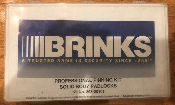 Brinks Professional Pinning Kit Solid Body Padlocks Kit No. 893-00101