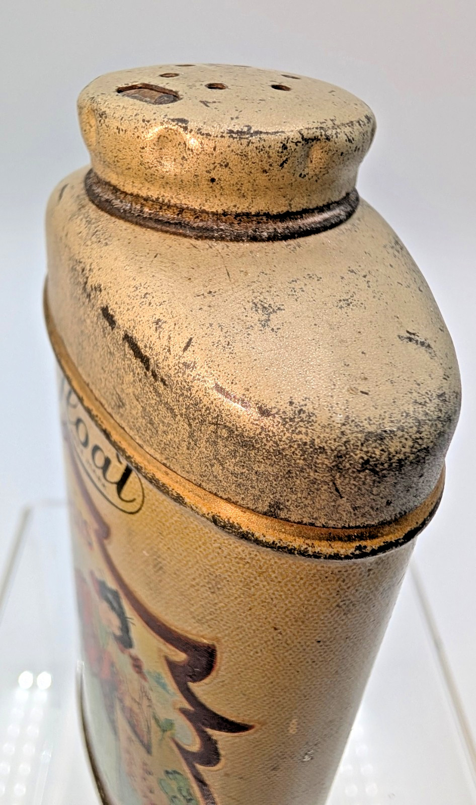 VTG AIR FLOAT CORYLOPSIS OF JAPAN TALC POWDER LITHO TIN CAN TALCUM CO.