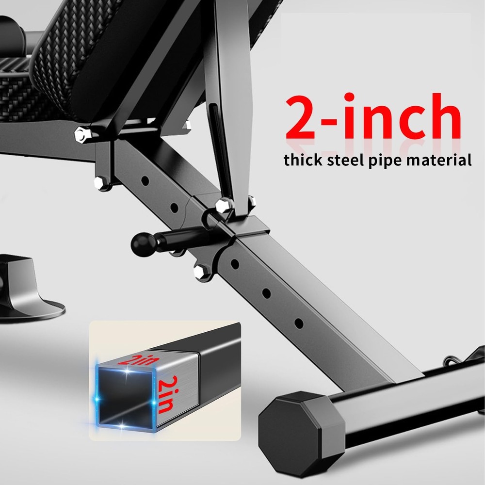 Z ZHICHI Adjustable Weight Bench multi-function Workout Bench for Home Gym,Fo...