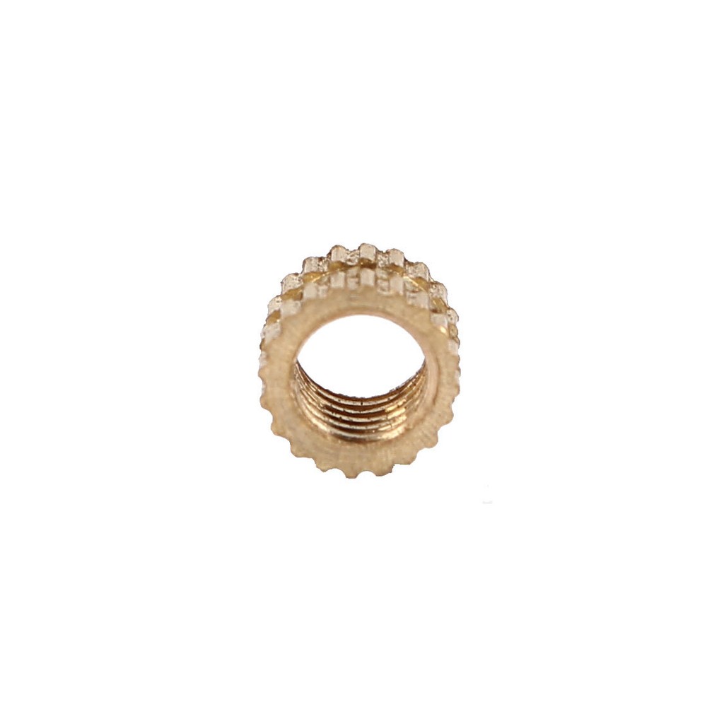 200pcs M4 x 4mm Female Thread Brass Knurled Threaded Insert Embedment Nuts