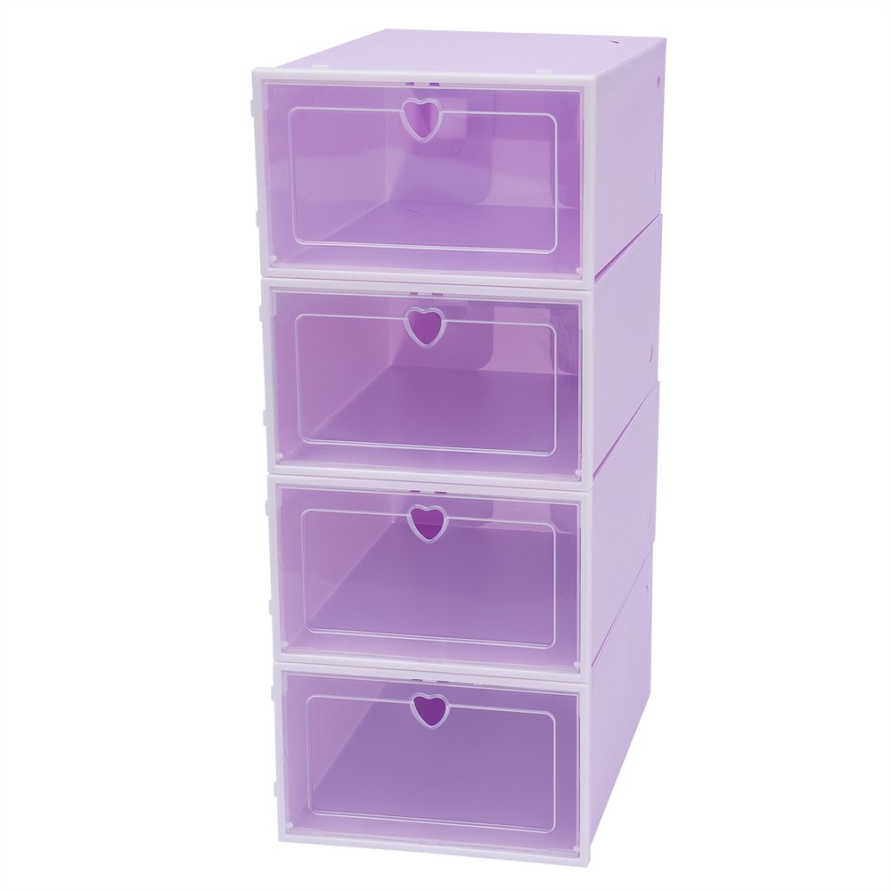 Transparent Shoe Boxes with Dustproof and Moistureproof Features, High-Quality