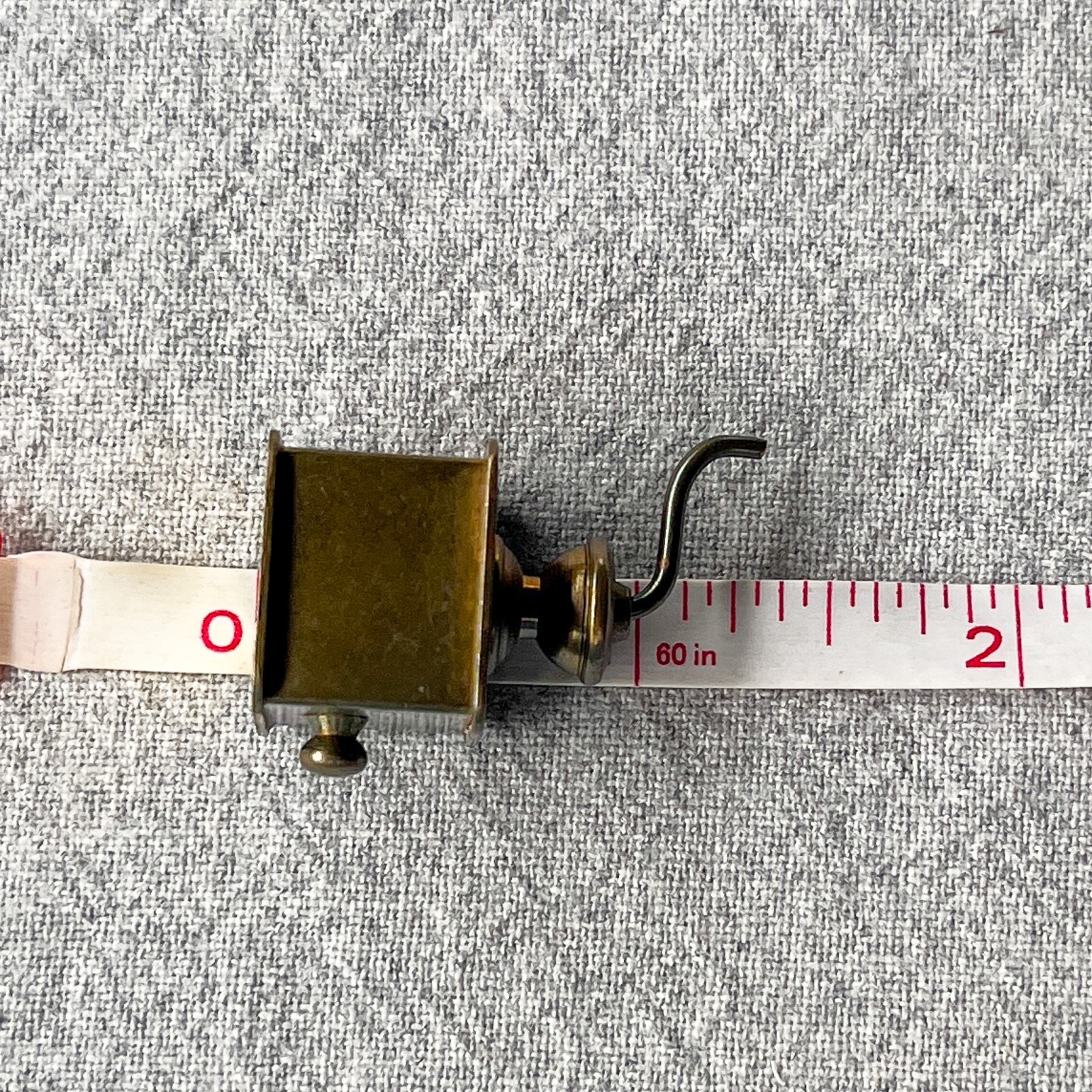 Vintage 1950s Mini Brass Coffee Grinder Dollhouse Miniature Mid Century Kitchen