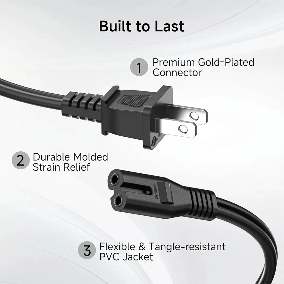 POWER CABLE CORD FOR APPLE MAC MINI MODEL A1347 DESKTOP COMPUTER