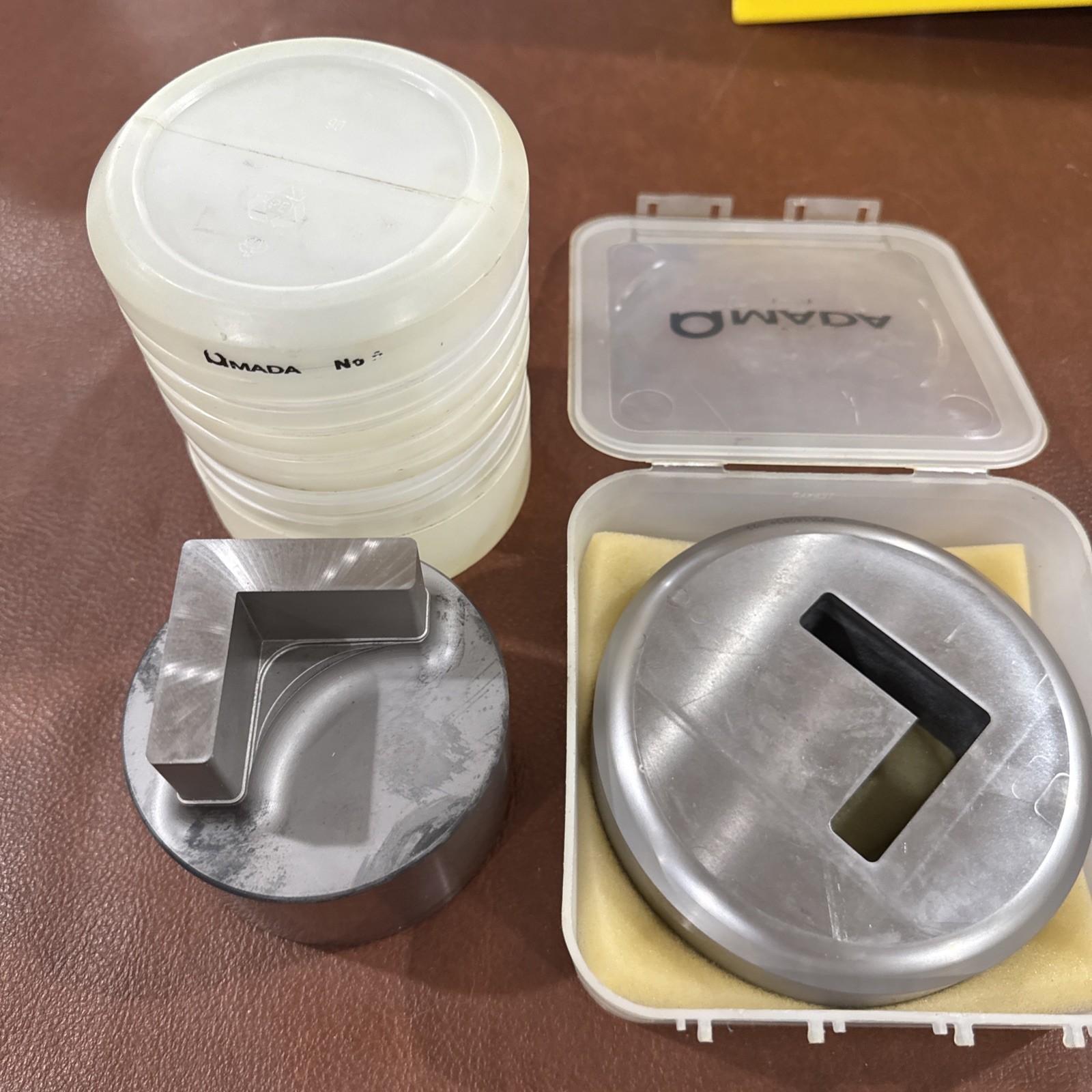 AMADA SX0116203 L Shape Punch & Die Set Corner Notcher Press Tooling Metal 3.5”