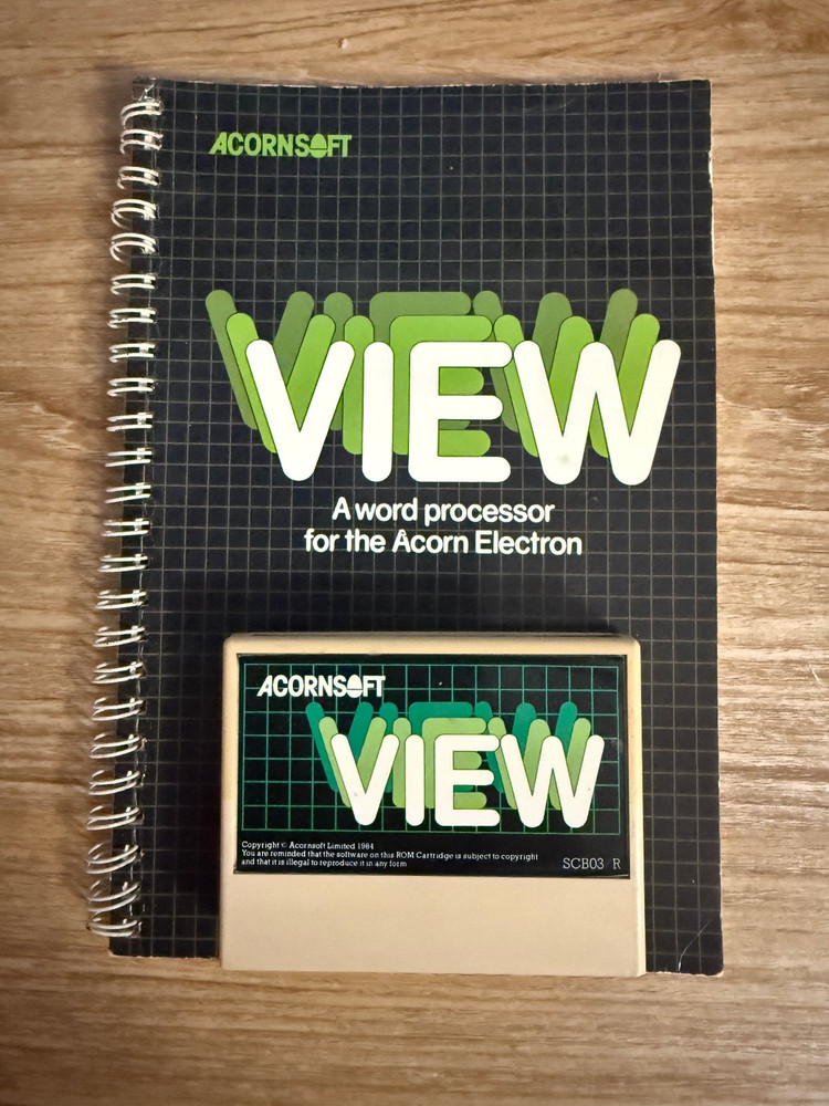 Plug & Play Acorn Electron Computer w/Plus 1, Mega Game and View Carts