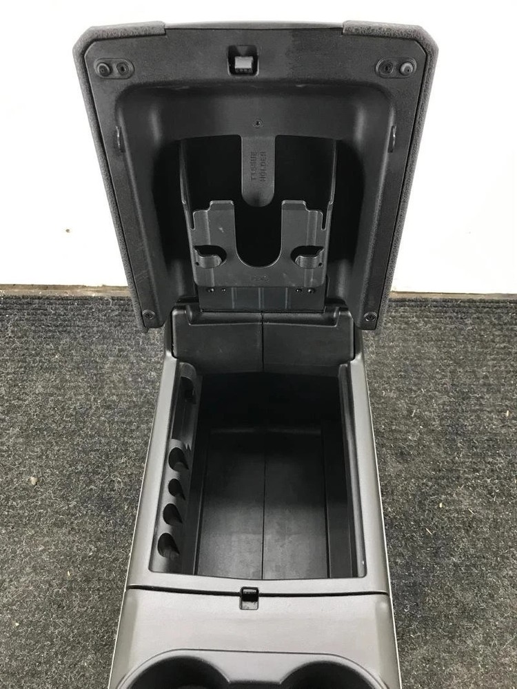 2011-2014 Ford F150 Front Floor Center Console Complete Column Shift Gray OEM