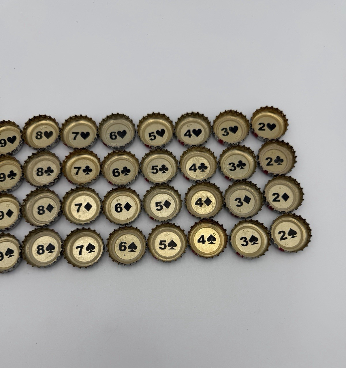 Full Deck Pabst Blue Ribbon Bottle Caps 52 Caps Discontinued! PBR Full Set