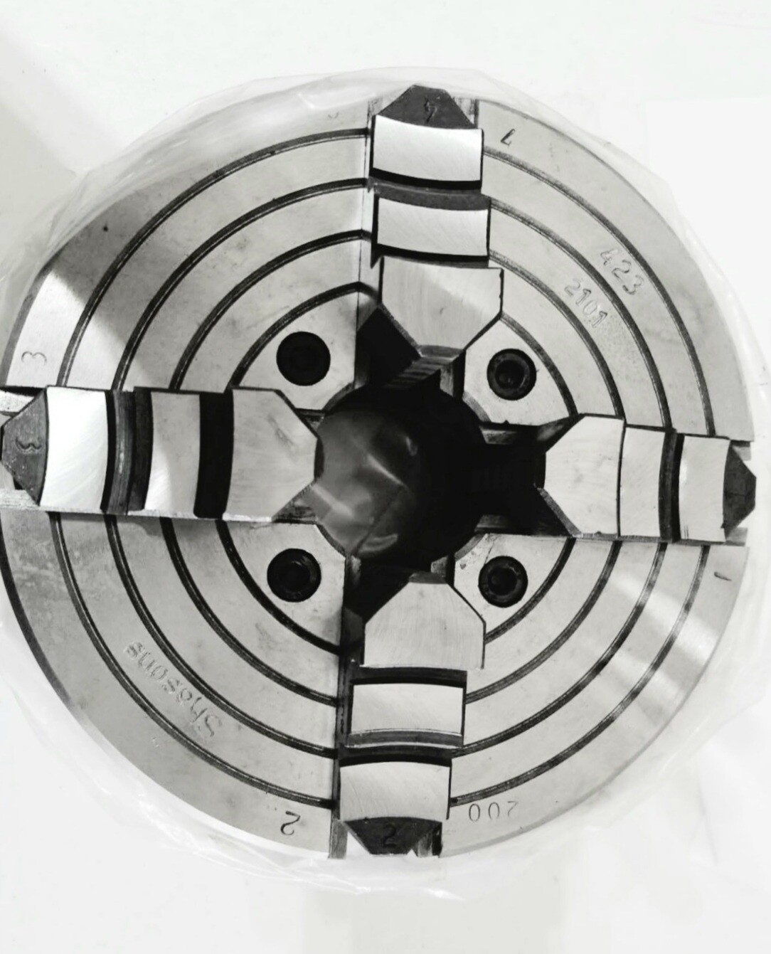 Turner 6"/160 mm Precision Quality Independent 4 Jaw Lathe Chuck w/Chuck Key