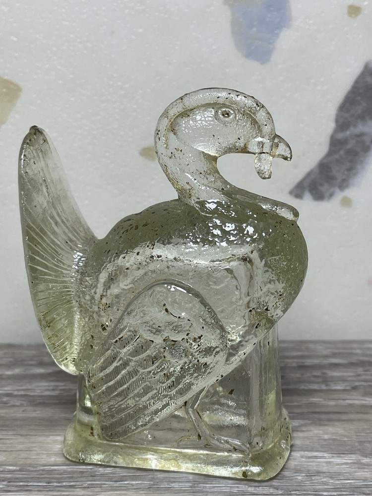 1925 Victory Glass Co. Candy Container Turkey