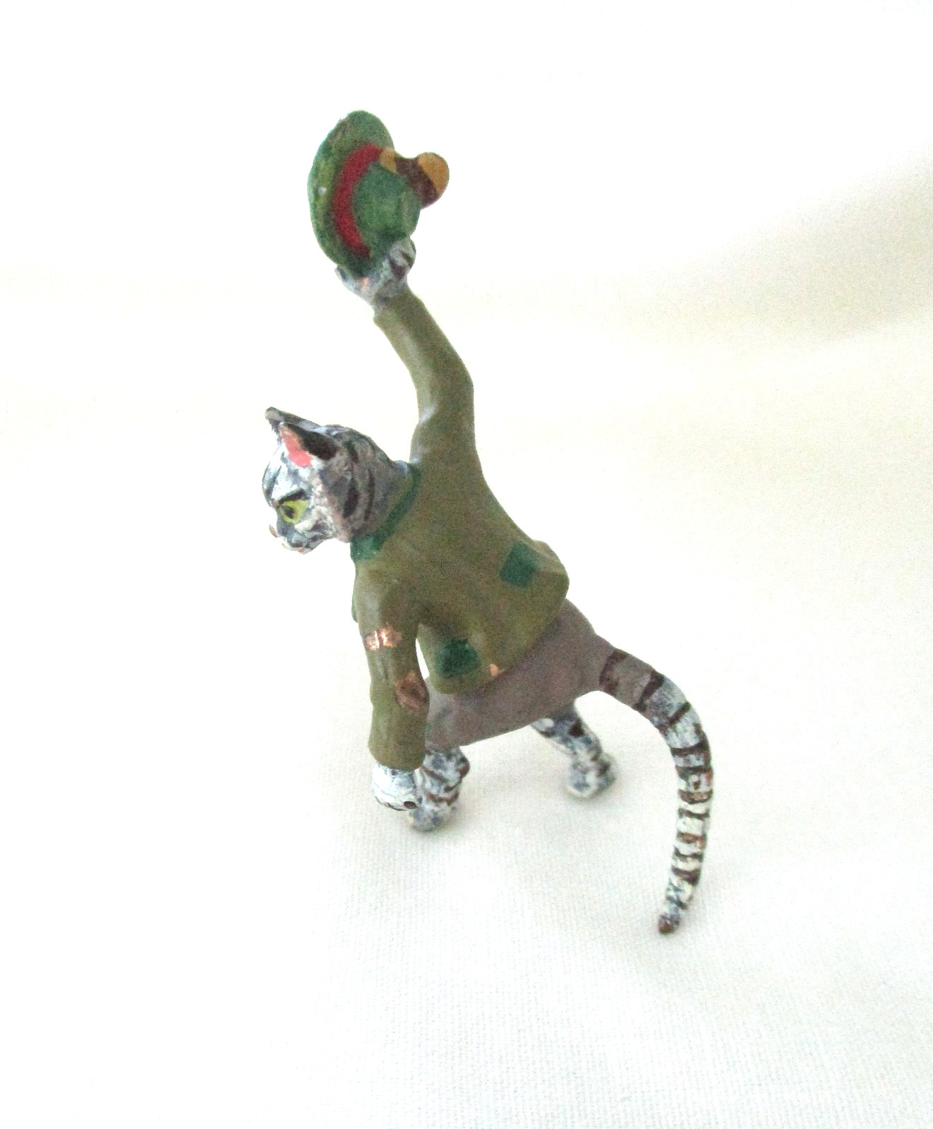 Vintage, COLD PAINTED VIENNA BRONZE,"DANCING CAT", FRANZ BERGMAN