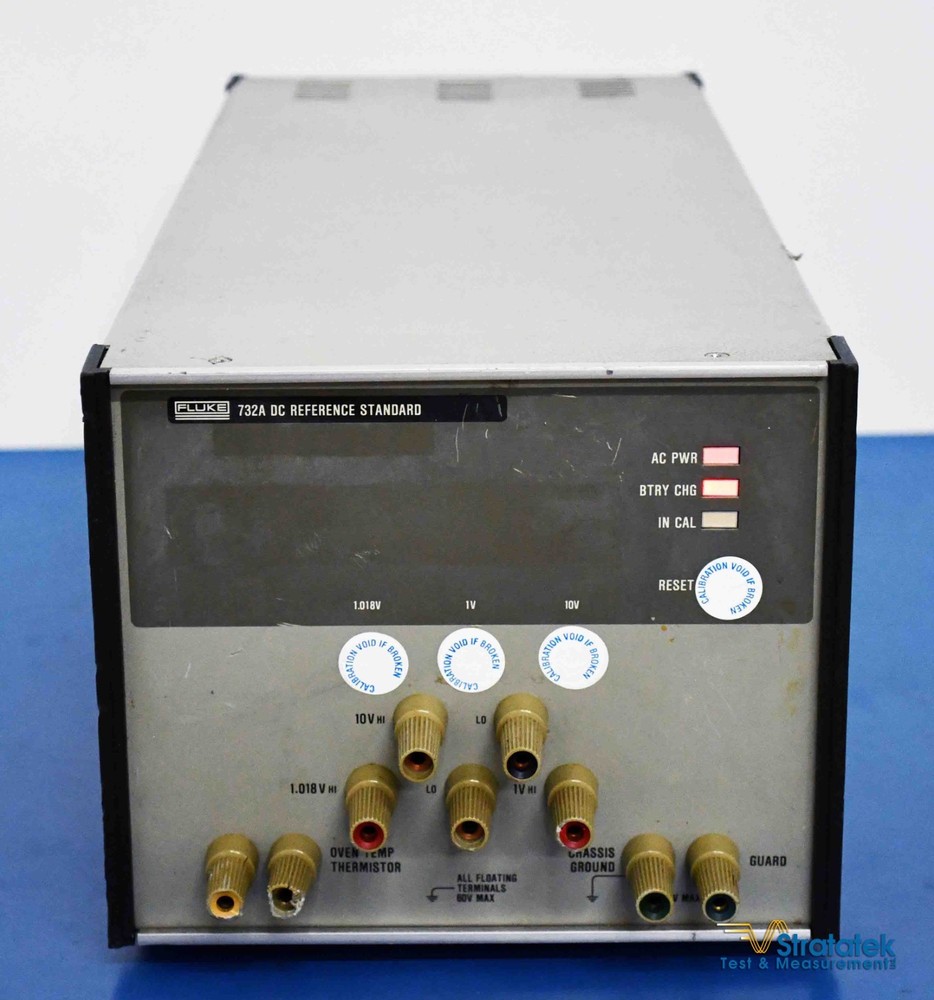 Fluke 732A DC Voltage Reference Standard 10V DC Calibration