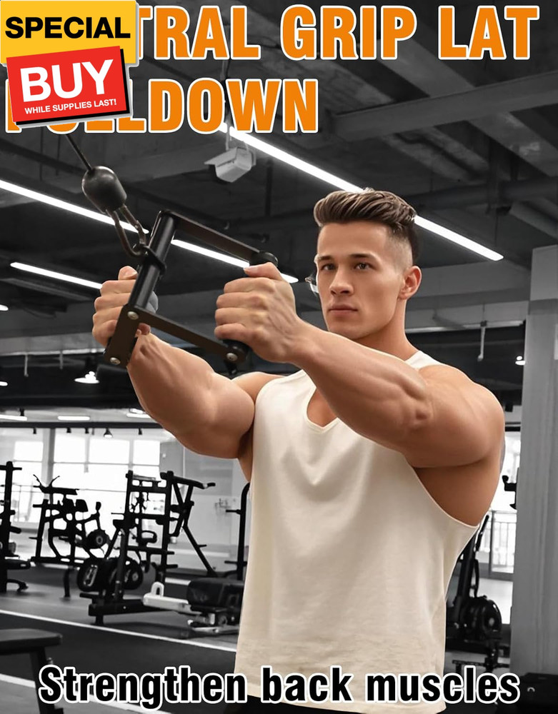 Double D Row Handle,LAT Pull Down Handle,LAT Pulldown Attachments,Close Grip Cab