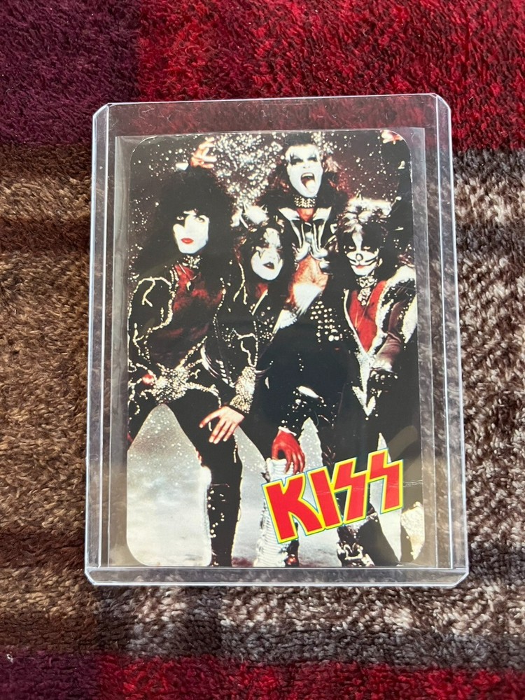 Used damage KISS VINTAGE JAPANESE VICTOR RECORDS 1977 CALENDAR PROMO CARD