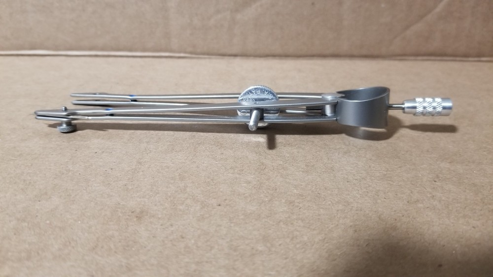 Vintage Vemco Blue Dot Drafting Compass-Missing Screw & Pointer Working , VGC