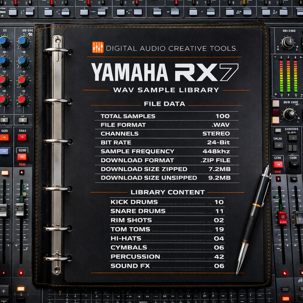 Yamaha RX7 Drum Machine Sample Library