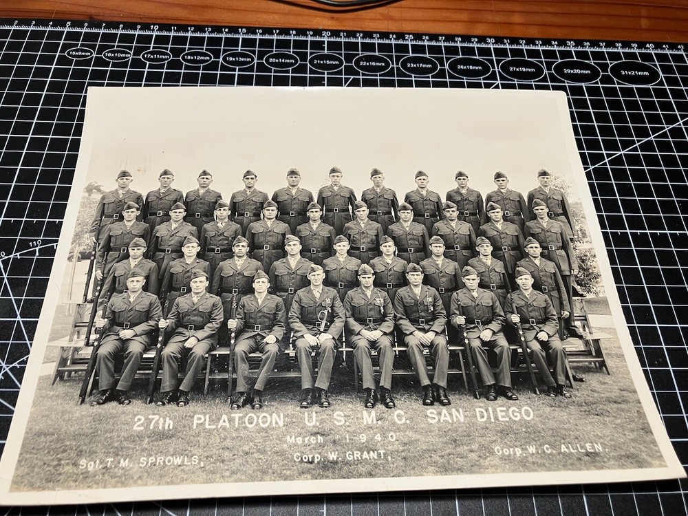 MCRD San Diego 1941 27th Platoon WWII