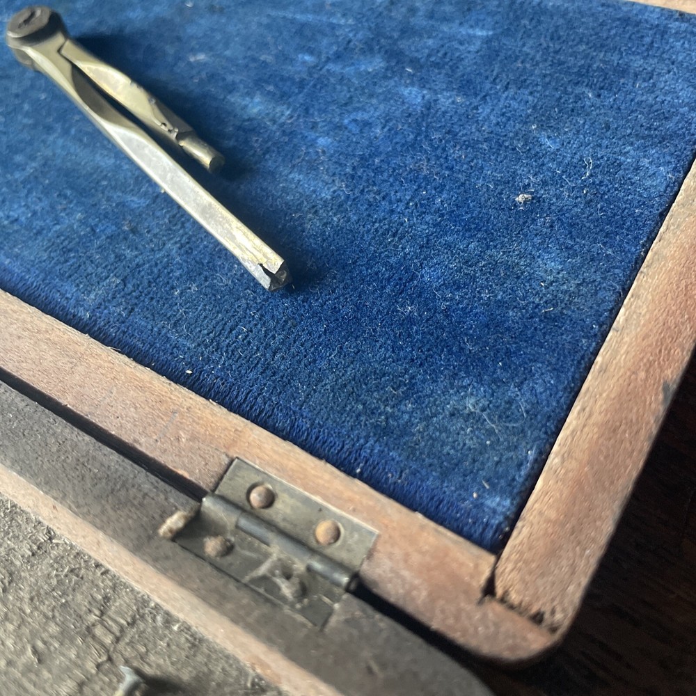 Vintage Drawing Set / Compass Set - Mathmatical Instruments