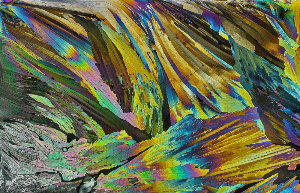 Microscope slide for polarization, Adipic Acid