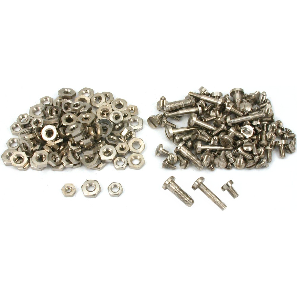 Nickel Plated Clock Screws Nuts Clockmakers Repair Part