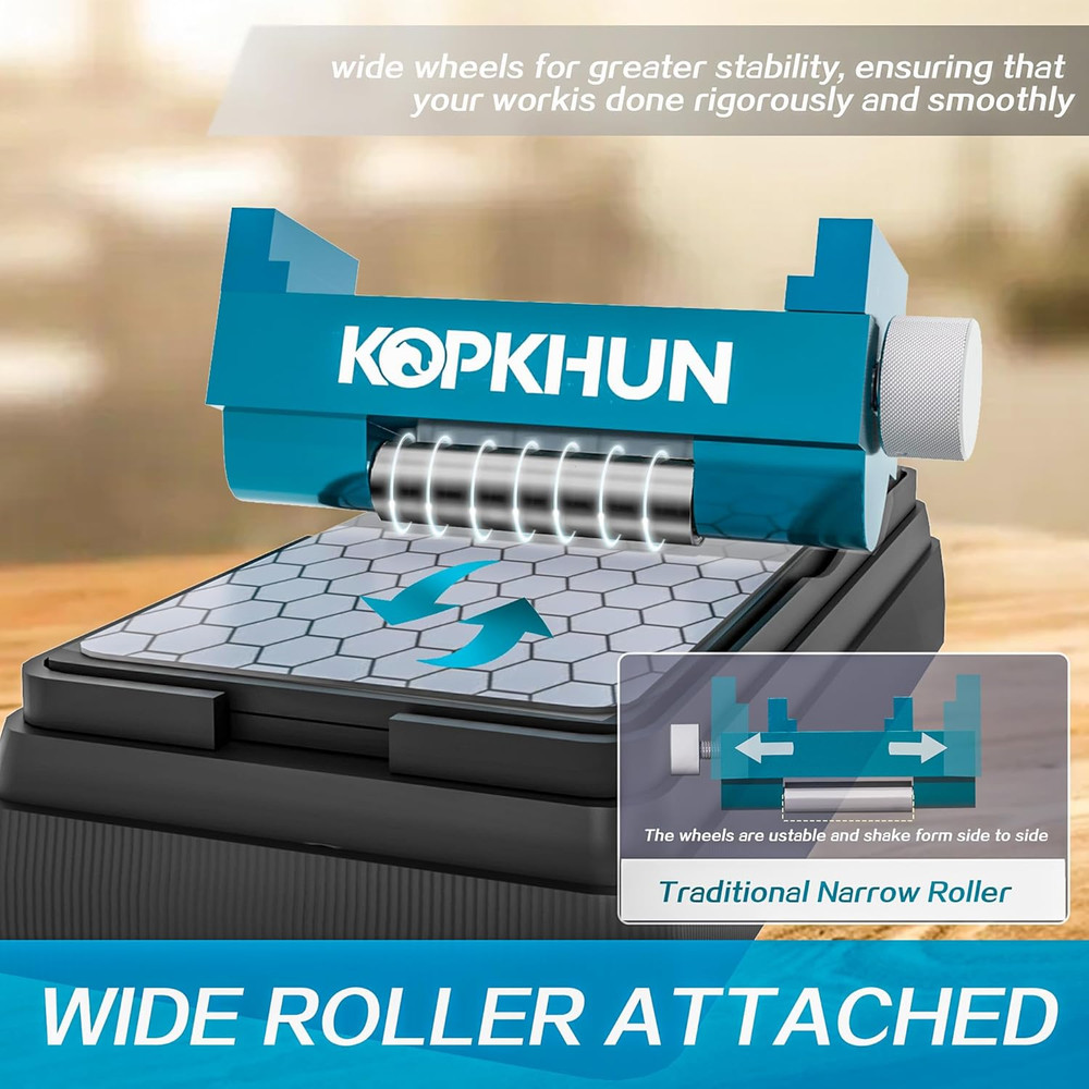 Chisel Honing Guide - Upgraded Sharpening Kit with Whetstone & Adjustable Jig fo