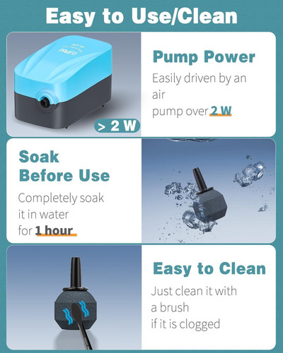 Pawfly Aquarium 0.8 Inch Air Stone Ball Bubble Diffuser Release Tool