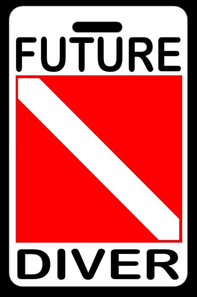 Personalized "Future Diver" Luggage/Gear Bag Tag - New