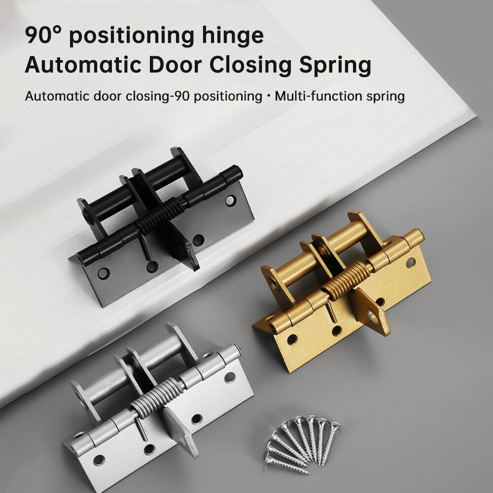 Self-Closing Door Hinge Spring Positioning Hinge Door Closer Automatic Closing