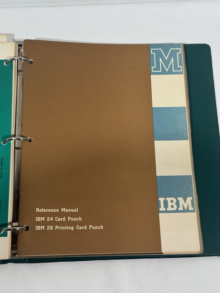 1964 IBM 24 Card Punch Student Field Engineering Reference Manual