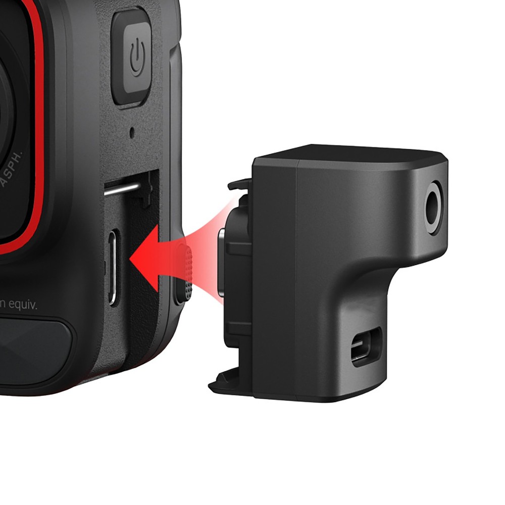 For Insta360 Ace / Ace Pro Action Camera External Audio Mic Adapter