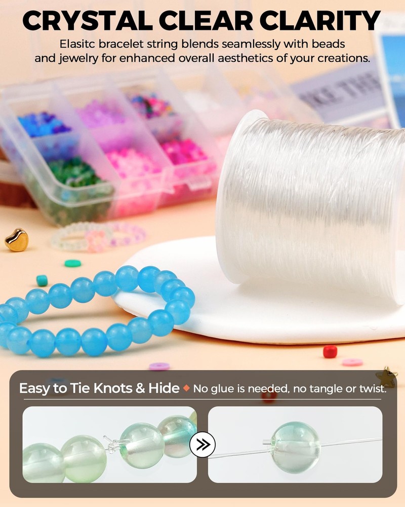 2 0.8mm Round Crystal Clear (2 Pack), Pack)