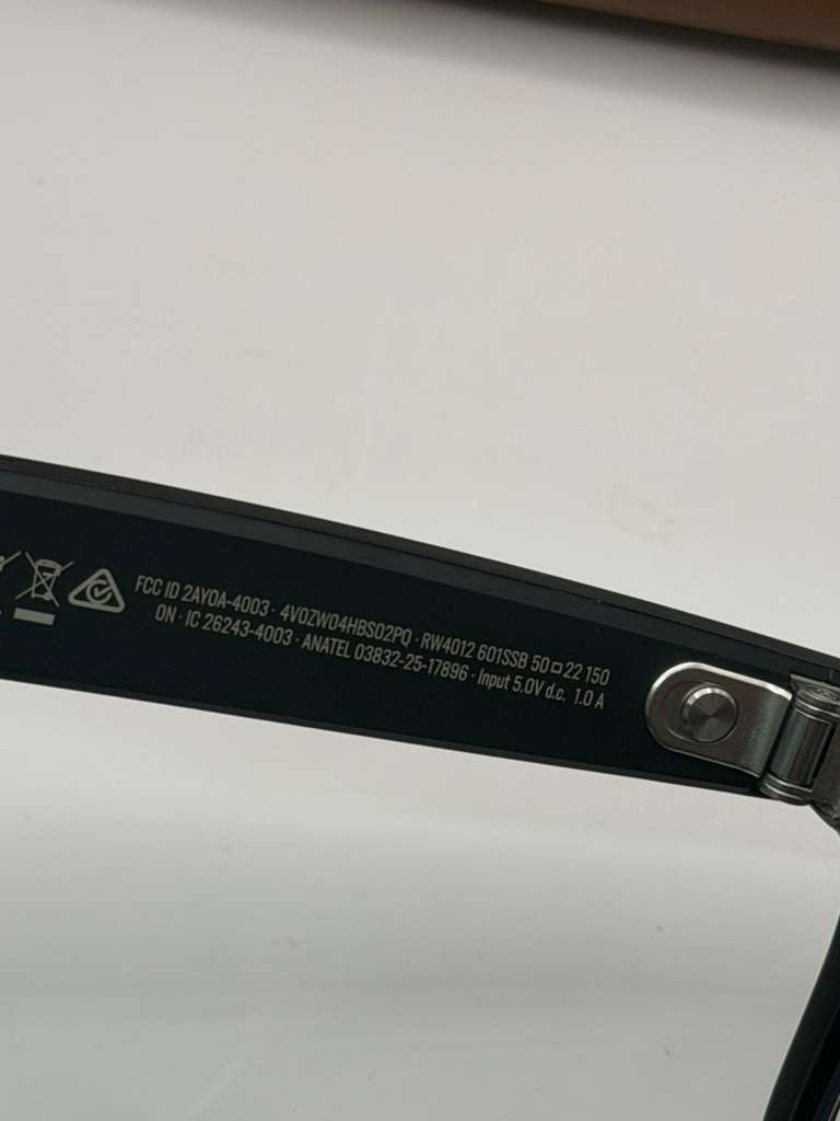 Ray-Ban Meta Wayfarer - Gen 2 - Matte Black Frame - Clear Lenses