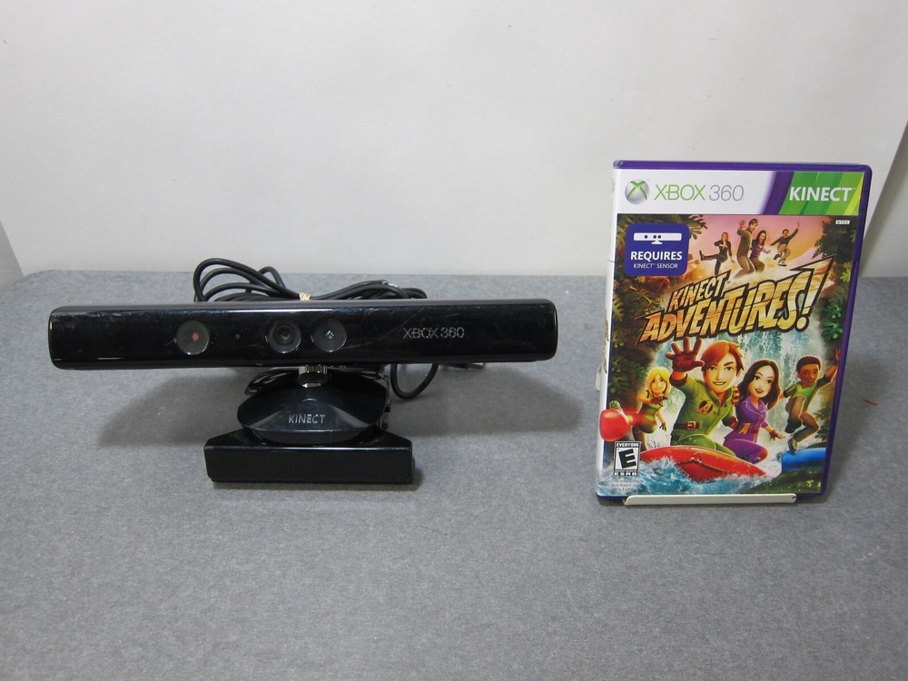 Microsoft Xbox 360 Kinect Video Game Motion Sensor Camera Adventures Bundle Lot