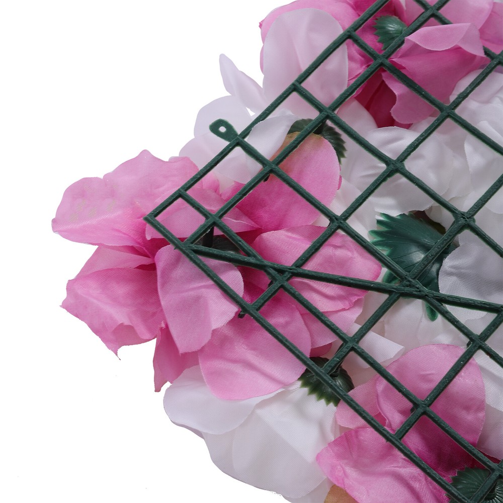 6PCS Artificial Hydrangea Flower Panel Wedding Party Background Wall Home Decor